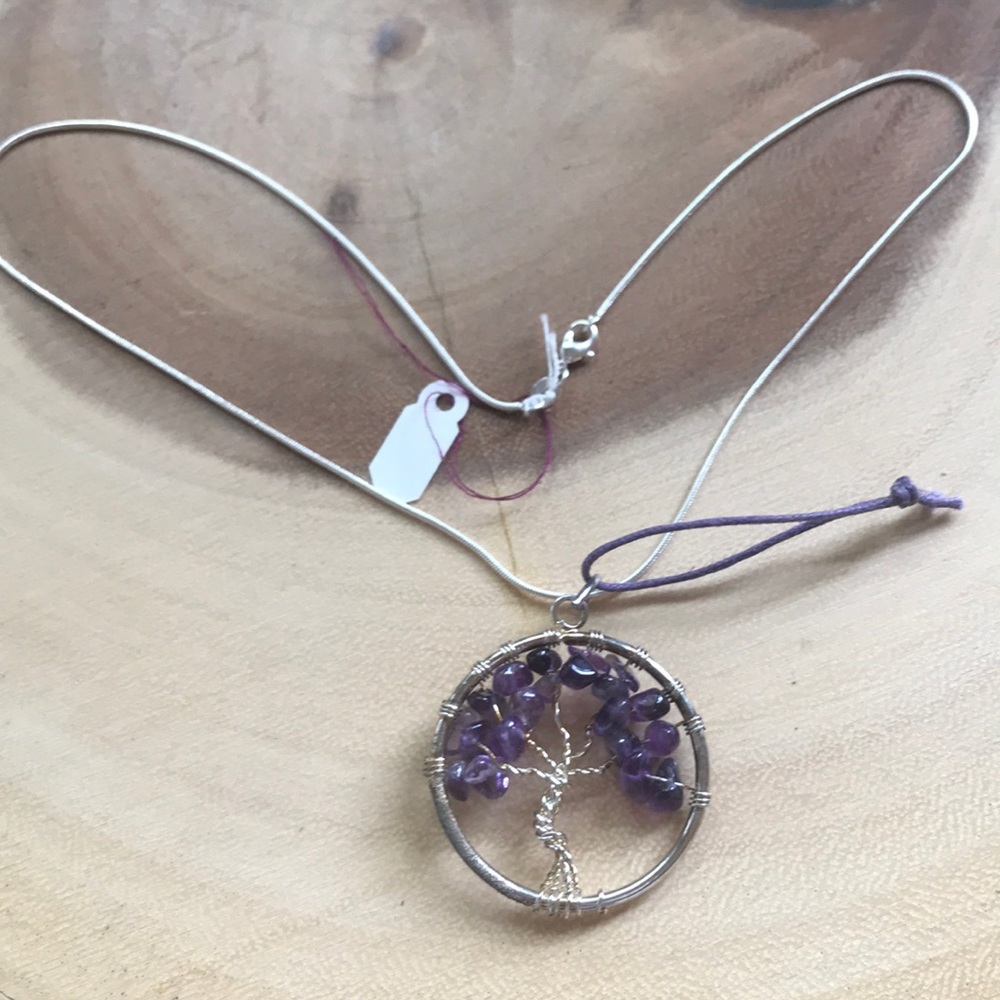 Amethyst Tree of Life pendant